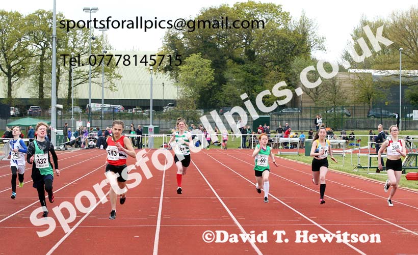 100 metres, 2021 NECAA Middlesbrough Open Meting, Sunday, May 9th. Photo: David T. Hewitson/Sports for All Pics